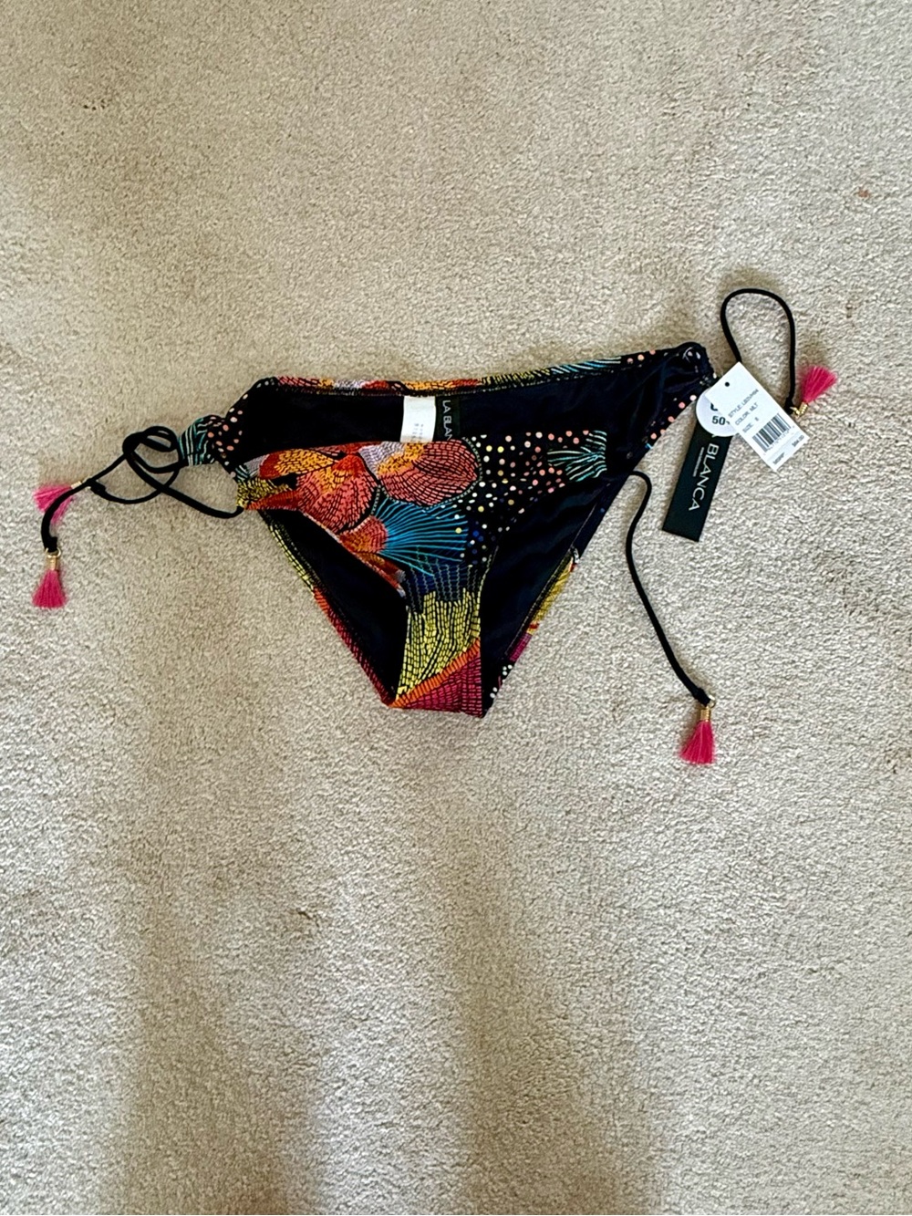 La Blanca NWT Sunlit Soirée Bikini Bottoms Size 8